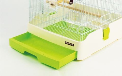 【未使用品】SANKO Easy  Bird 37-GR 鳥籠+小物付き 37cm Japan Sanko 37 Easy Home Bird 37 Green Rare Parrot Bird