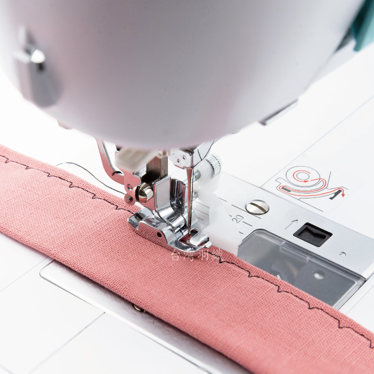 〔家用型〕暗針縫壓布腳-白色擋板