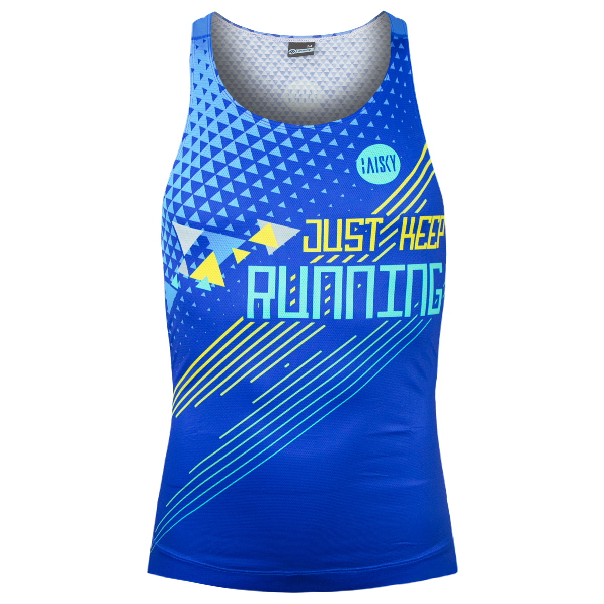 男款慢跑背心 Just Keep running 藍