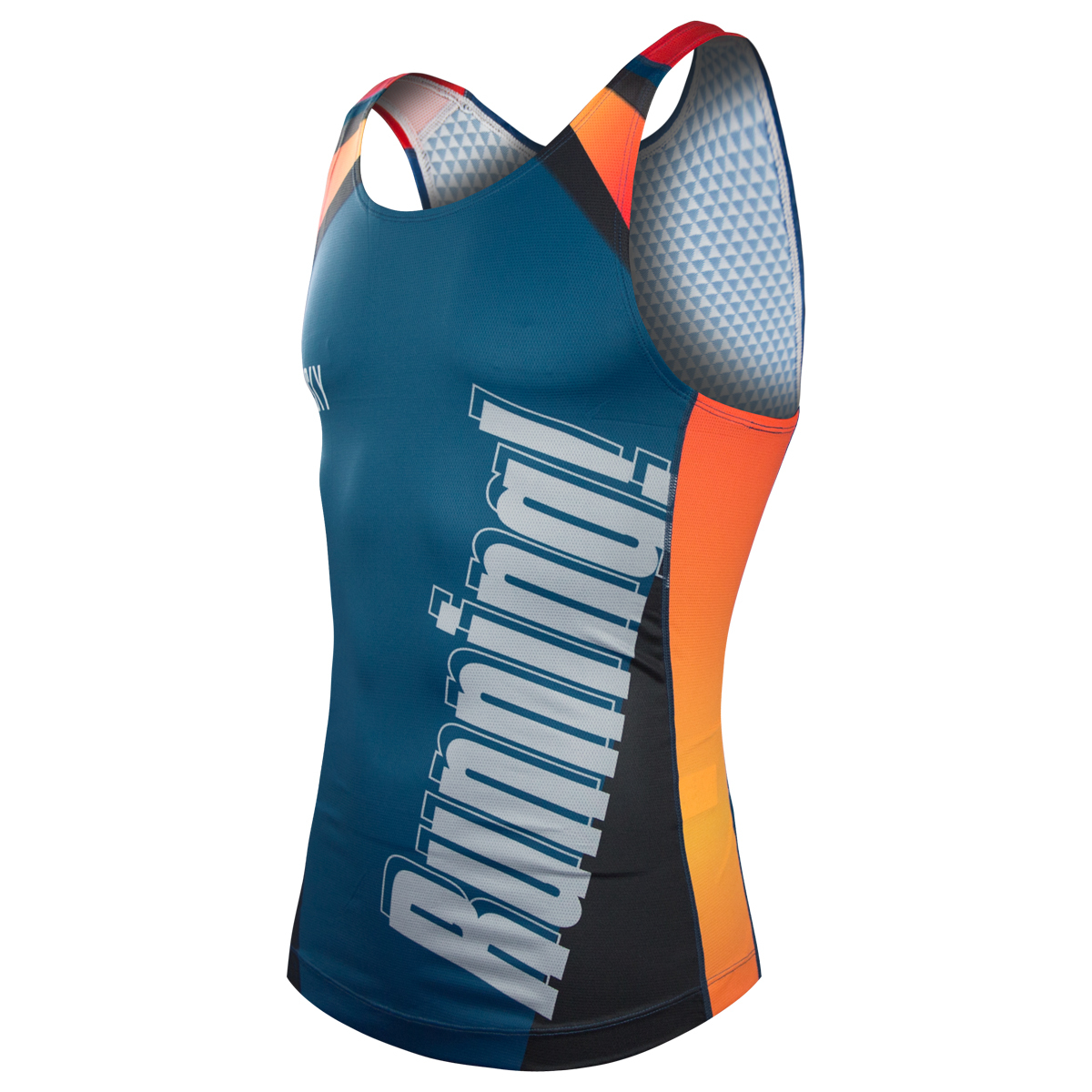 男款慢跑背心 Let`s get Running 藍