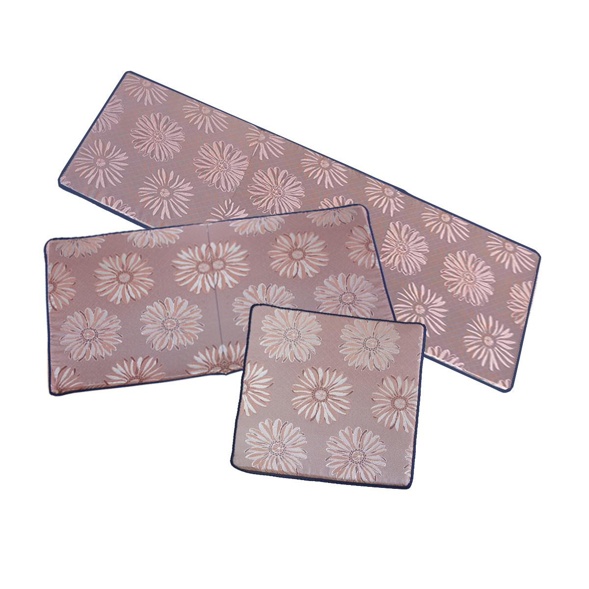 豐之彩緹花記憶型1+2+3人坐墊_紫色