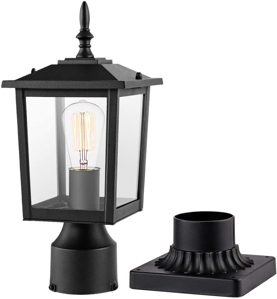 Litupu Outdoor Post Light Fixtures, Modern 1- Light Ex