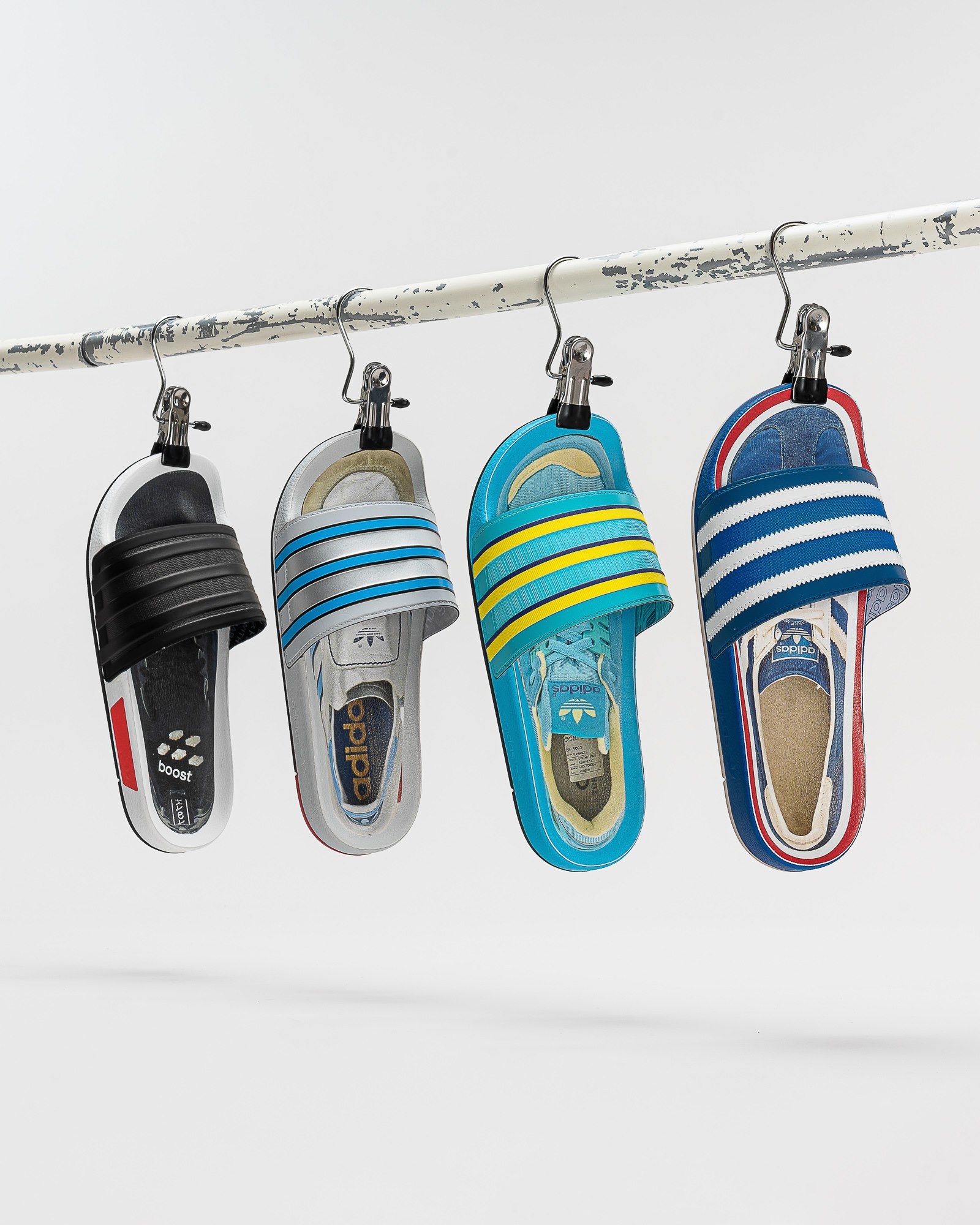 【 瑕疵出清｜ adidas ADILETTE PREMIUM “ AQUA” 頂級拖鞋 】