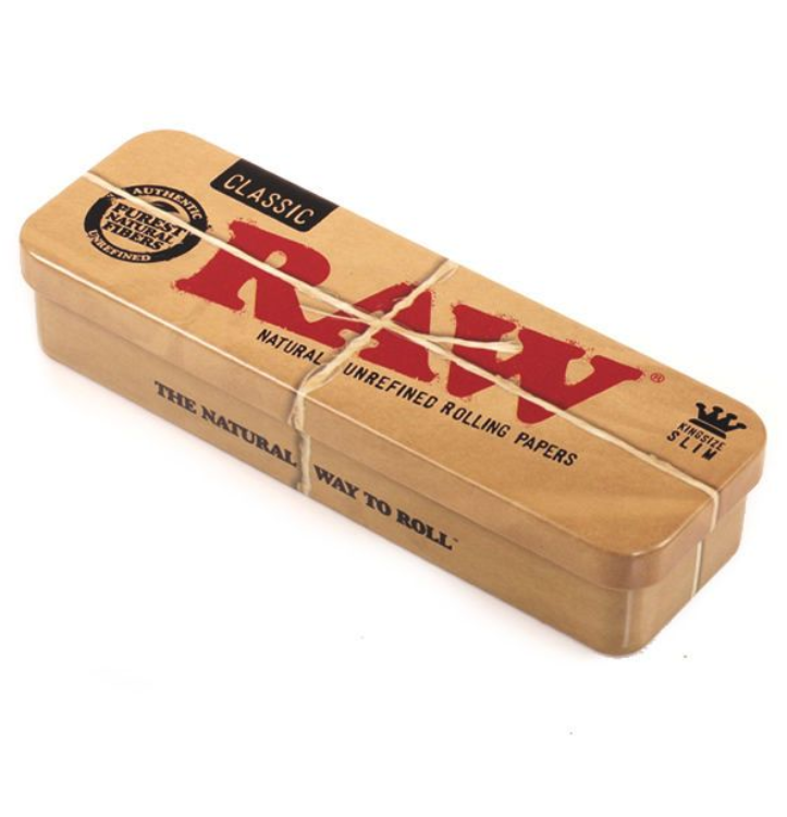🇪🇸RAW - Tin Cone Caddy For Pre-Rolled 長型鐵盒