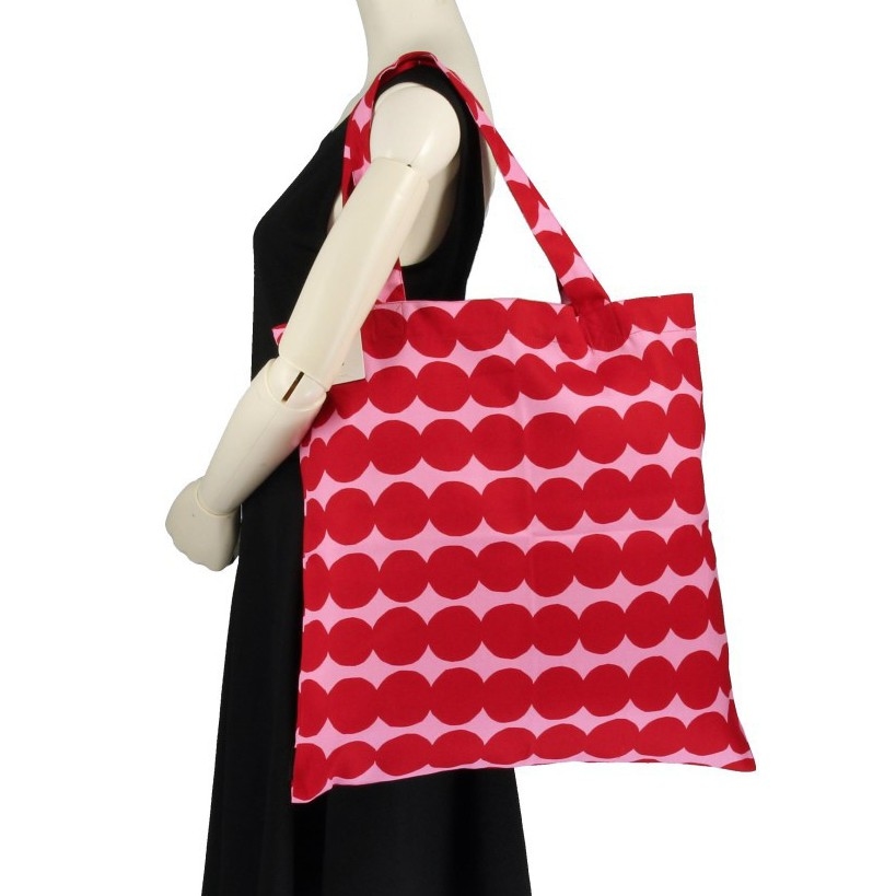 Marimekko 紅色圓點tote bag