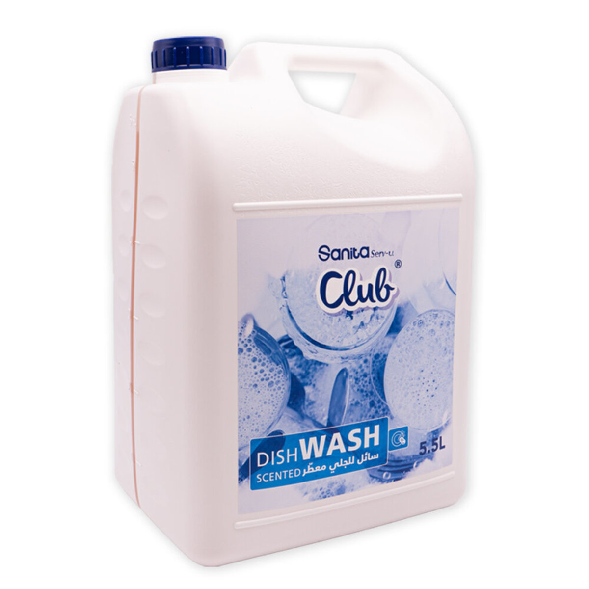 [加倫裝] 歐盟認可 Sanita 去油污温和橙花香味洗潔精，不含防腐劑 (補充裝), 5500mL