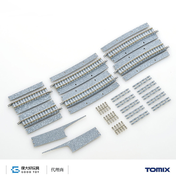 TOMIX 1750 Fine Track Wide PC Curved Track C605-10-WP(F) (Set of 4 with 2 S70-WP)