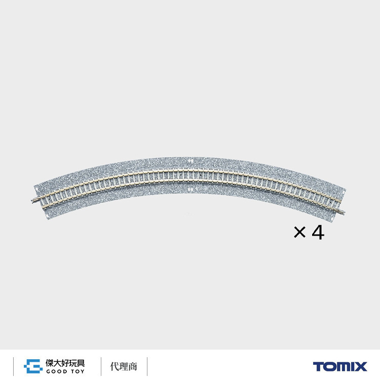 TOMIX 1774 Wide PC曲線線路C391-45-WP(F) (4入)
