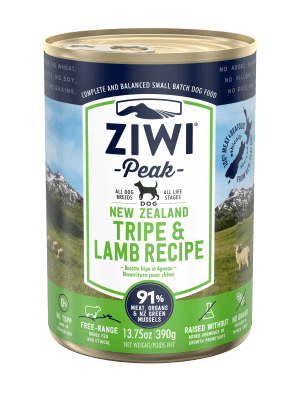 ZIWI® Peak Wet Tripe & Lamb Recipe for Dogs．170g/390g