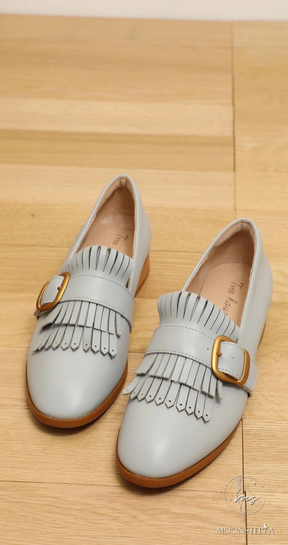 真皮小文青流蘇小單鞋