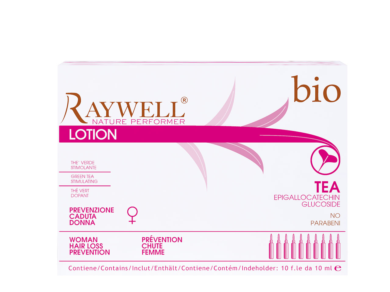 RAYWELL BIO TEA (女仕 )頭髮生長及防脫髮精華 10ml X 12