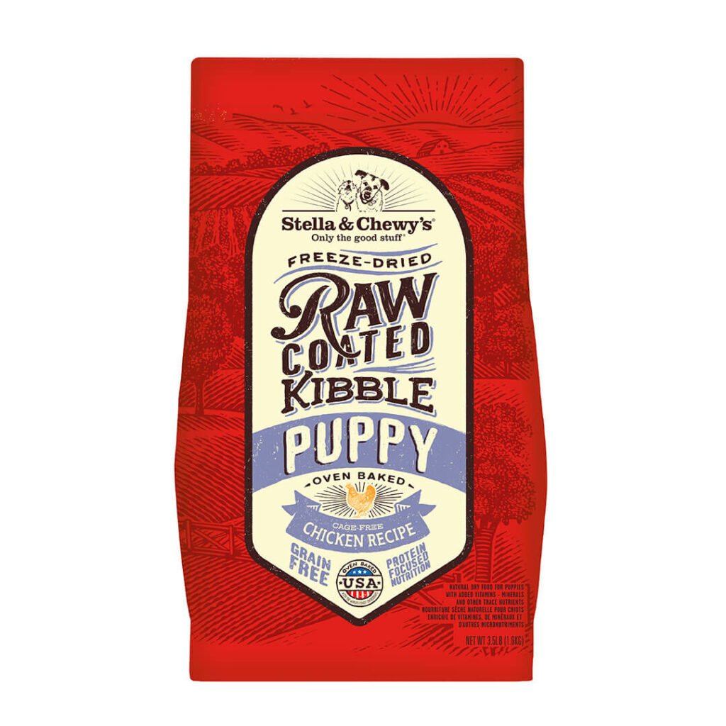 Stella & Chewy's CAGE-FREE CHICKEN RAW COATED KIBBLE FOR PUPPIES．3.5lb/10lb/22lb