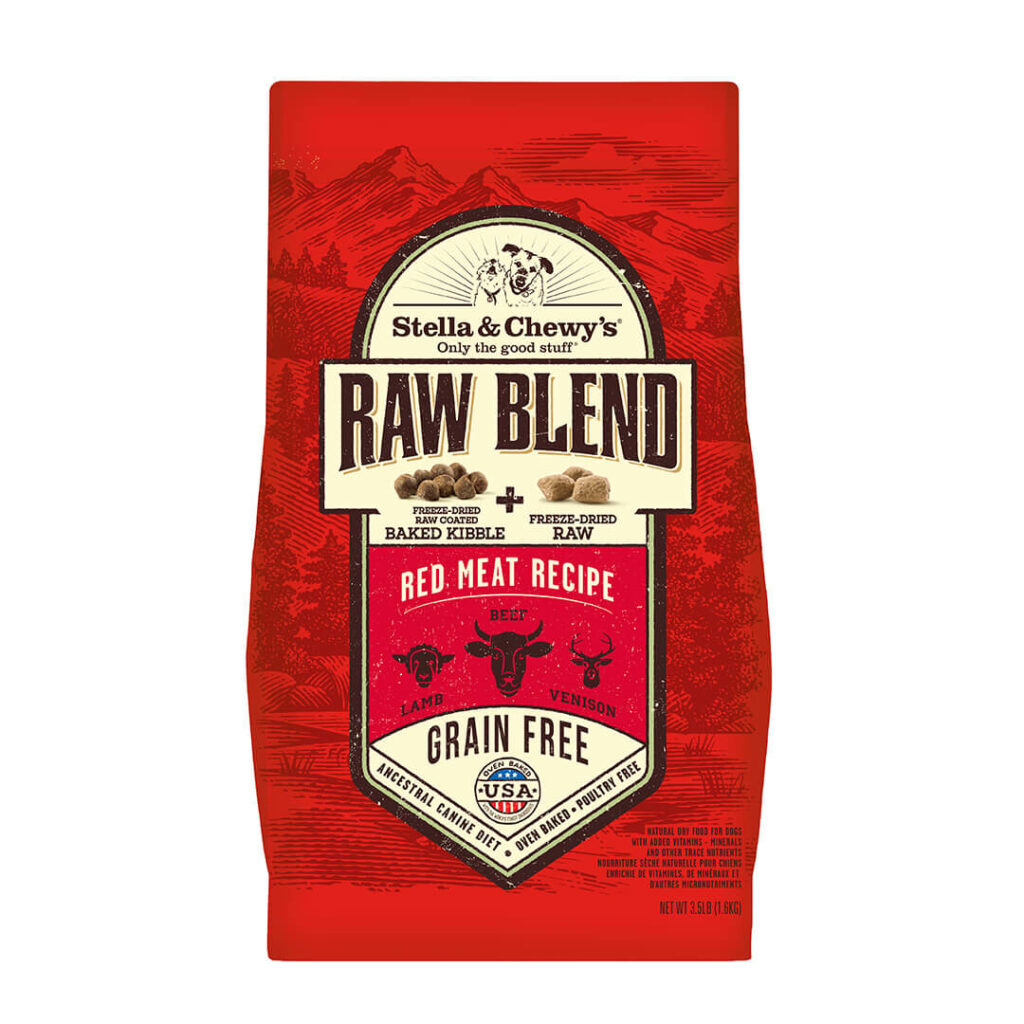 Stella & Chewy's  RED MEAT RAW BLEND KIBBLE．3.5lb/10lb/22lb