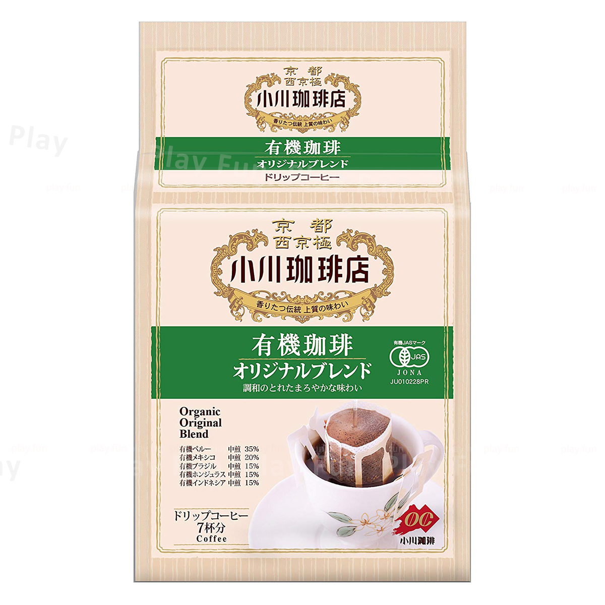 小川珈琲店 - 有機滴濾式咖啡 (10g x 7包)