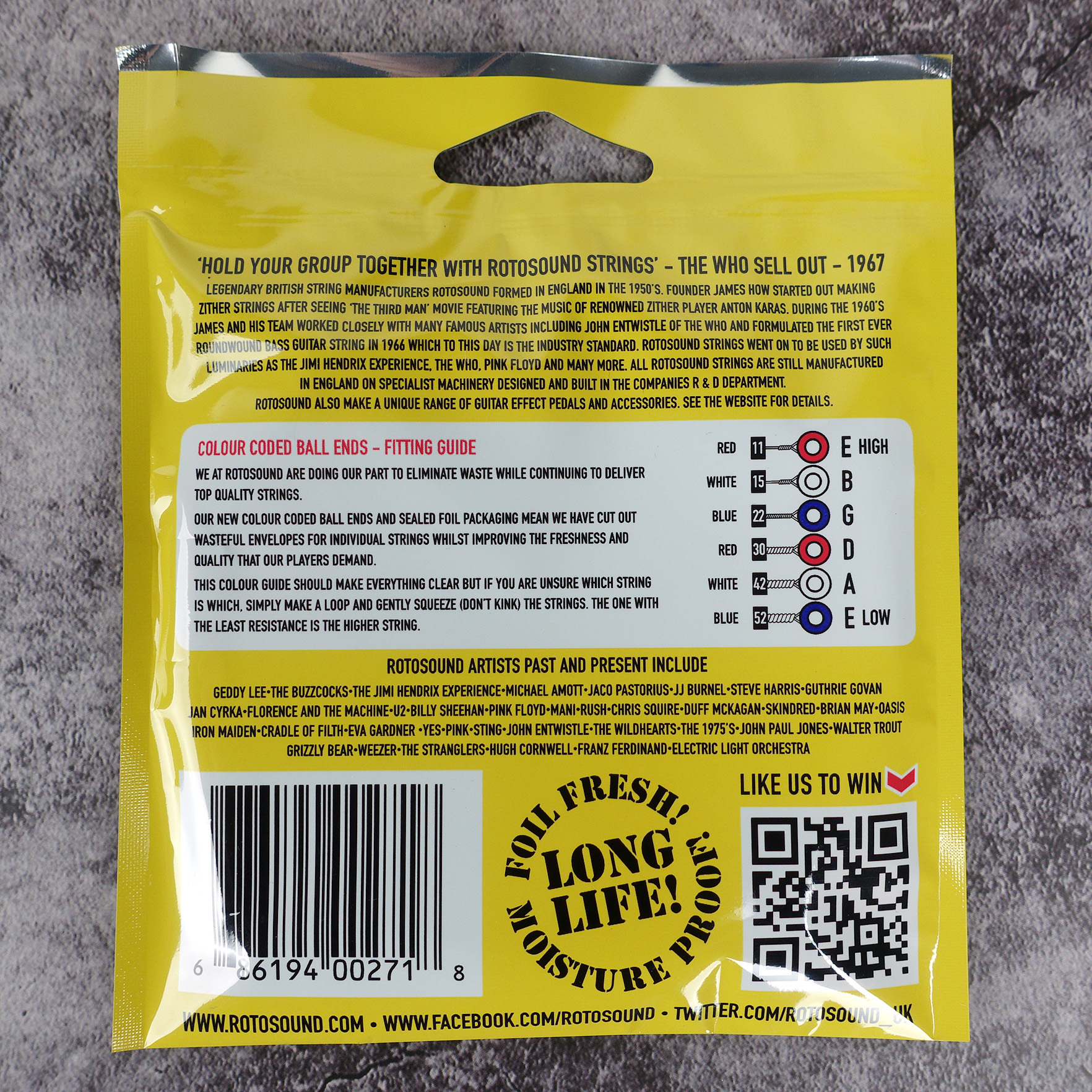 Rotosound RotoSound tru bronze TB11 木吉他弦 銅合金 (11-52) 第 4 張圖片｜三峽吉他 / Bass