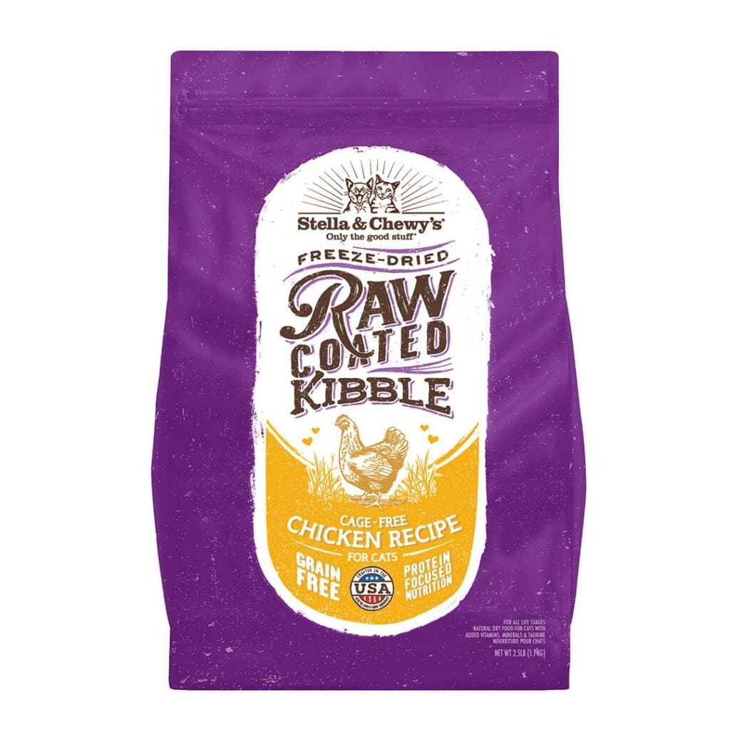 Stella & Chewy's RAW COATED KIBBLE CAGE-FREE CHICKEN RECIPE．2.5kg/5lb/10lb