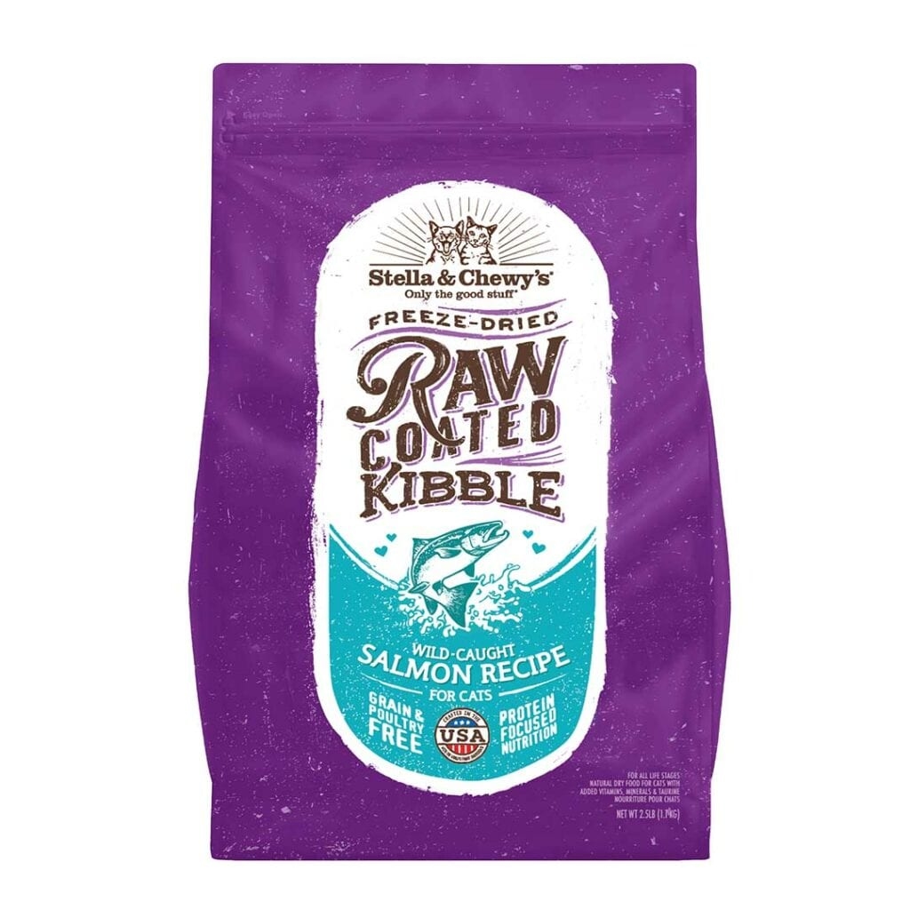 Stella & Chewy's RAW COATED KIBBLE WILD-CAUGHT SALMON RECIPE．2.5lb/5lb/10lb