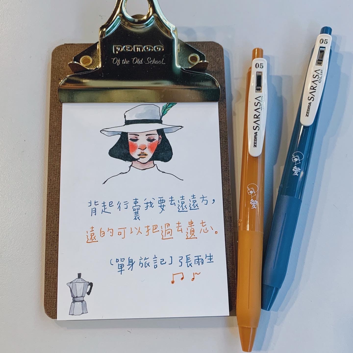 金色／銀色 迷你復古板夾｜日本HIGHTIDE