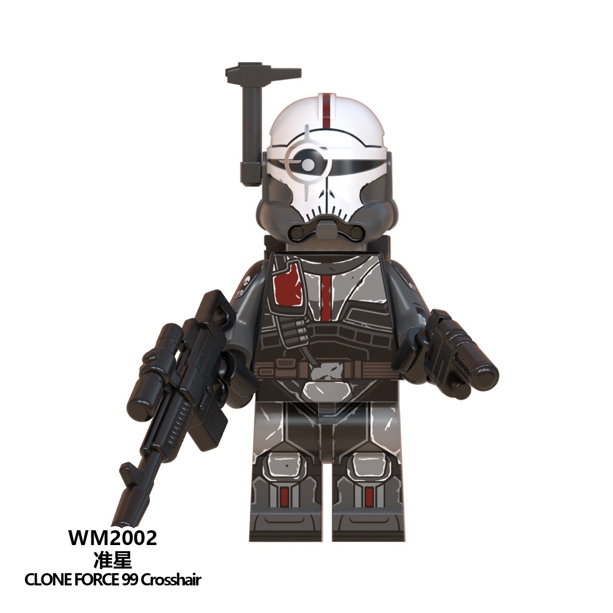 Zubehör im LEGO® Maßstab Block Toys custom Star Wars Crosshair Clone Trooper 