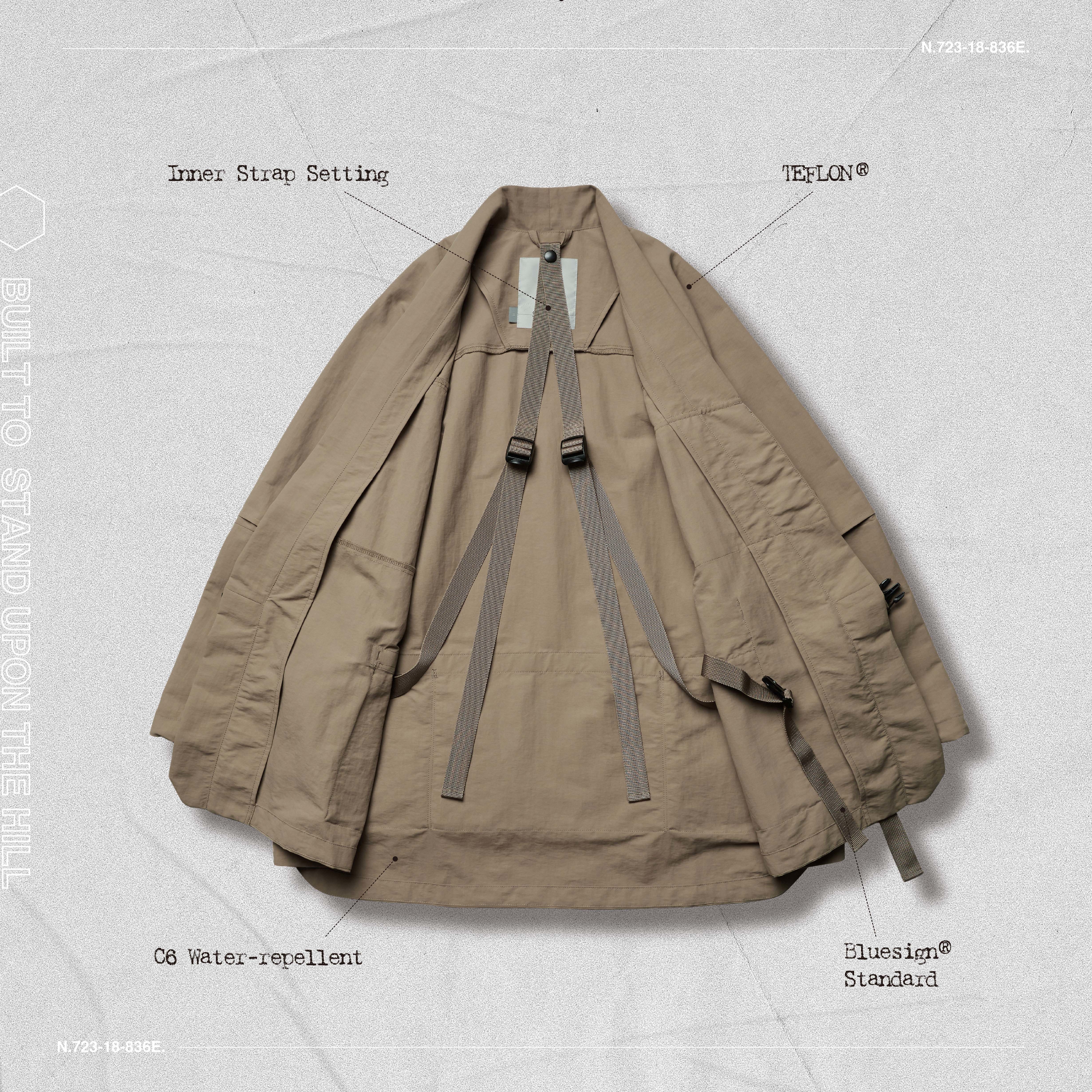 VT-04 Utility Jinbei Jacket - Sand GOOPiMADE VT-04 UTILITY JINBEI