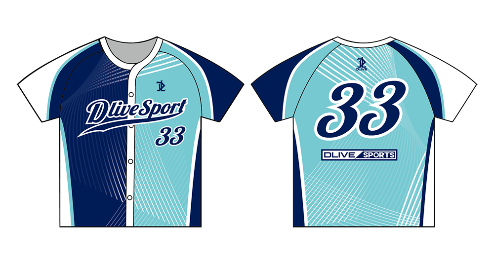 昇華棒球服上衣 - GEOMETRY