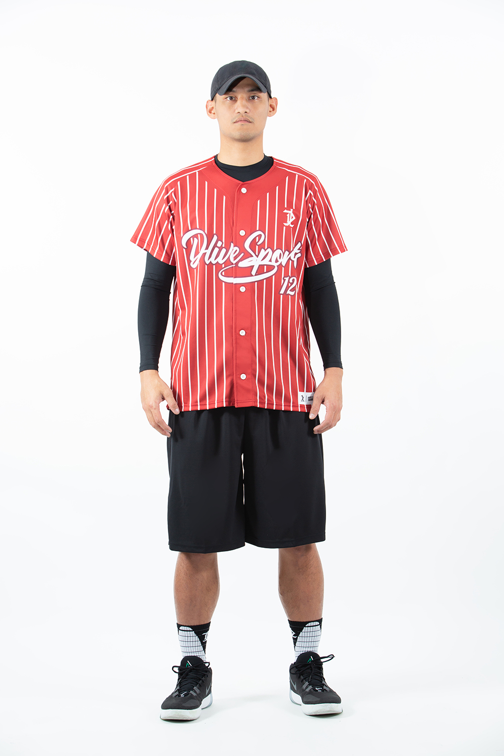 昇華棒球服上衣 - STRIPE