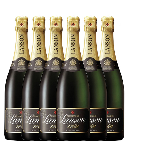 Lanson Black Label Brut (WS91) - 6 Bottle Pack