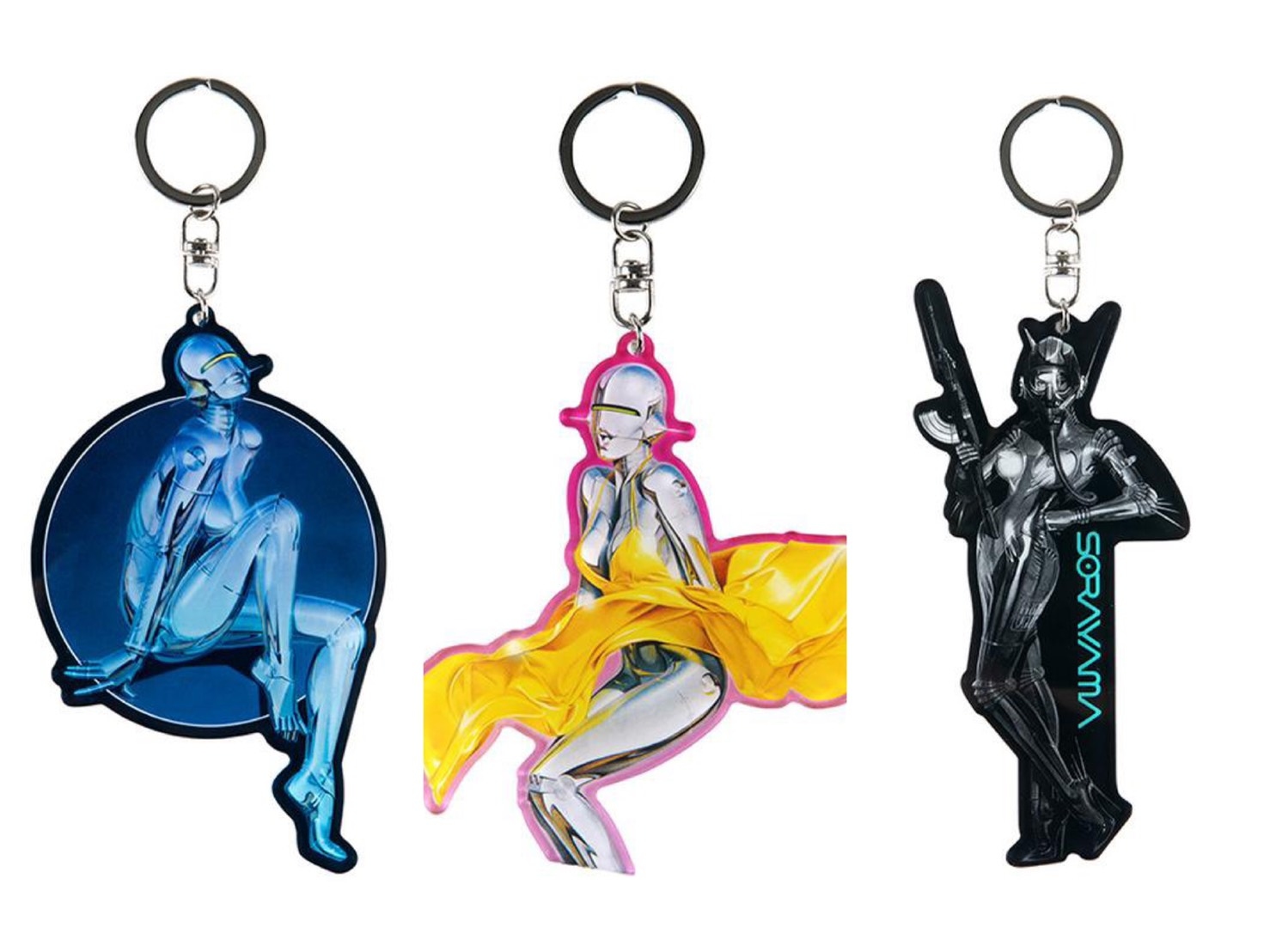 空山基 機械女郎鑰匙圈