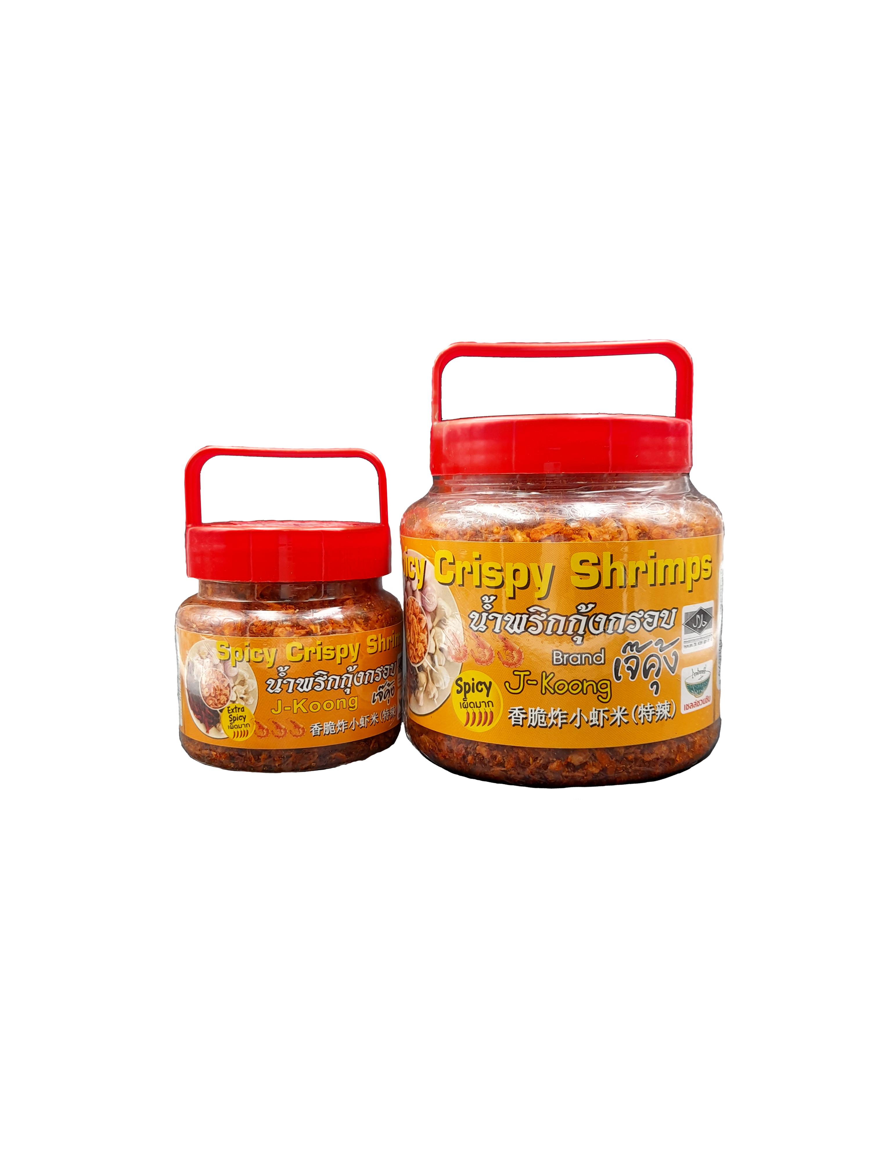 泰國清邁 J-Koong 乾脆蝦蒜辣醬 90g & 270g 紅色 (大辣)