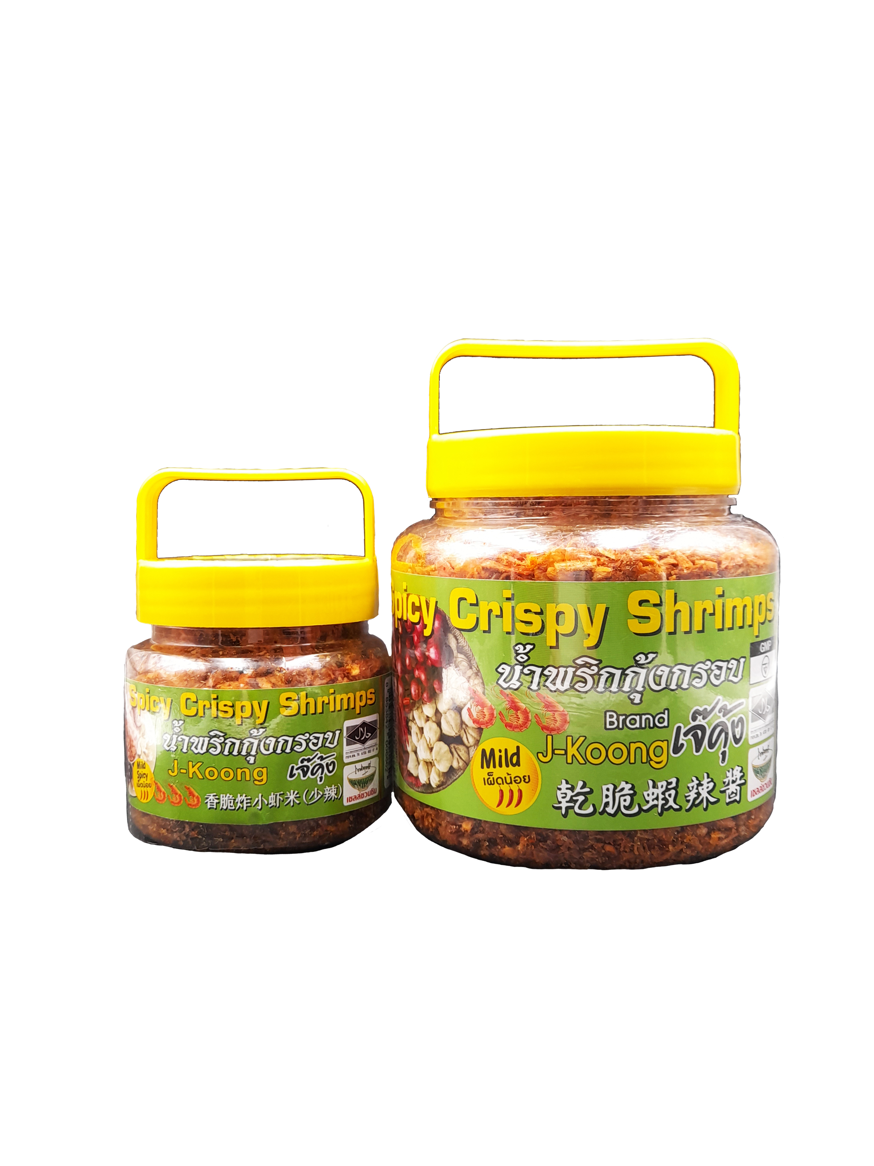 泰國清邁J-Koong 乾脆蝦蒜辣醬 黃色 90g & 270g (小辣)