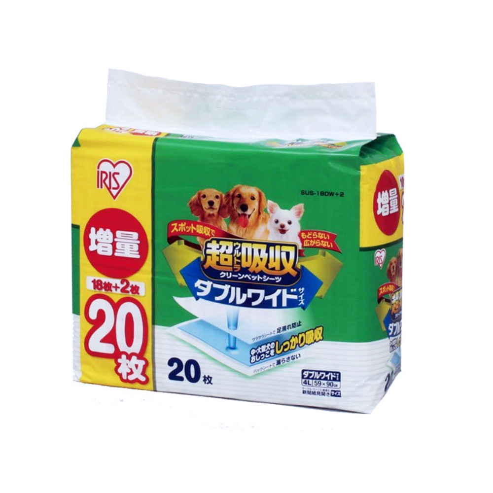 日本IRIS-長時效加厚超吸收抗菌尿片 尿布墊 18+2枚(SUS-18DW)