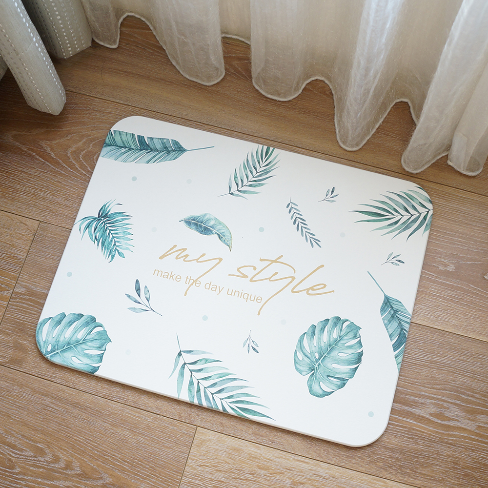 熱帶微叢林珪藻土吸水地墊