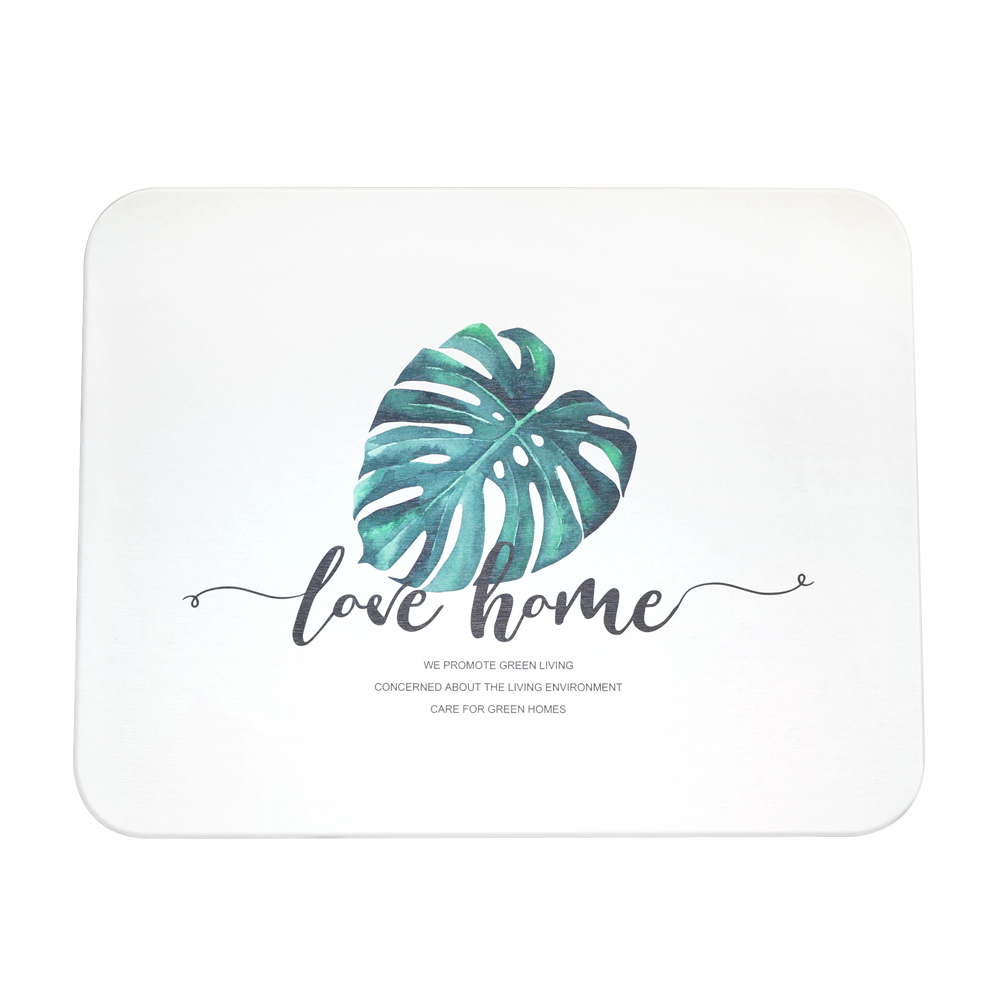 自然風龜背竹珪藻土吸水地墊