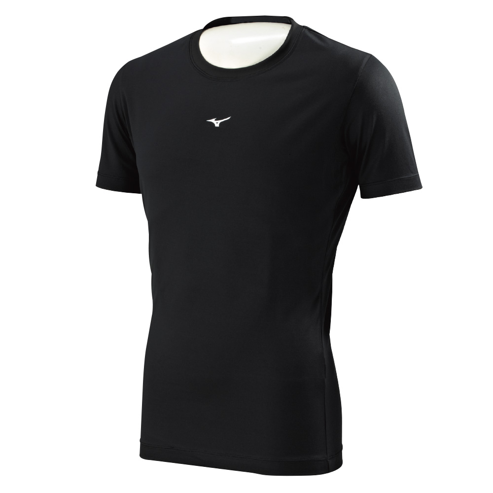 MIZUNO 男 短袖圓領運動緊身衣 12TA8C