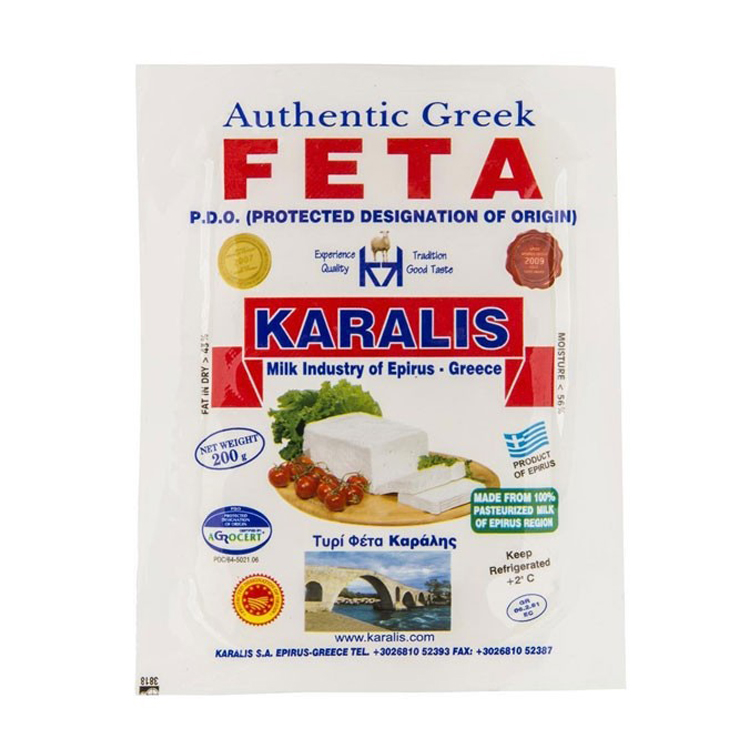 希臘d O P 產區認證feta起司菲達乳酪菲達起司200g Karalis Feta Cheese
