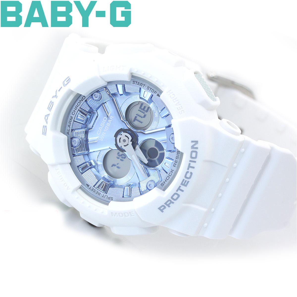 Buy Casio Baby-G BA-130-7A2 White x Blue Watch Buy Casio Baby-G BA-130-7A2 White x Blue Watch
