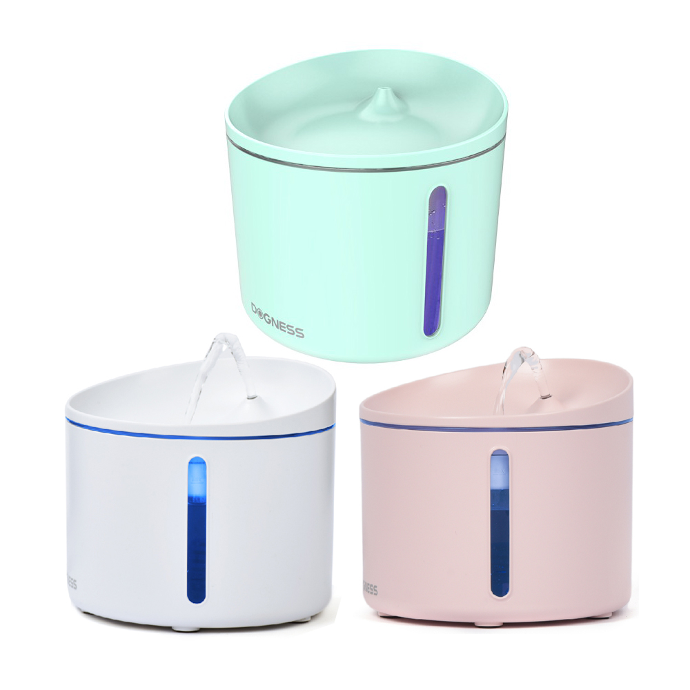 DOGNESS多尼斯-自動飲水機MINI(白.粉.綠)1L