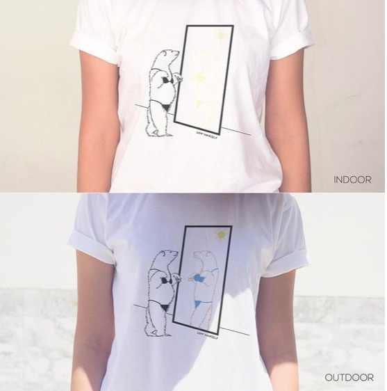 ABEARABLE 我最苗條變色設計T-SHIRT