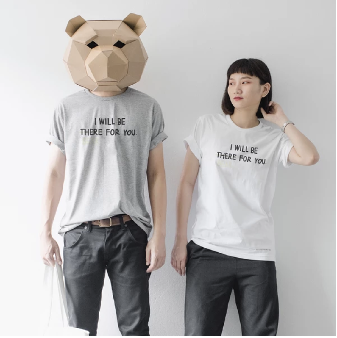 ABEARABLE 與你熊影不離變色設計T-SHIRT [灰/白兩色]