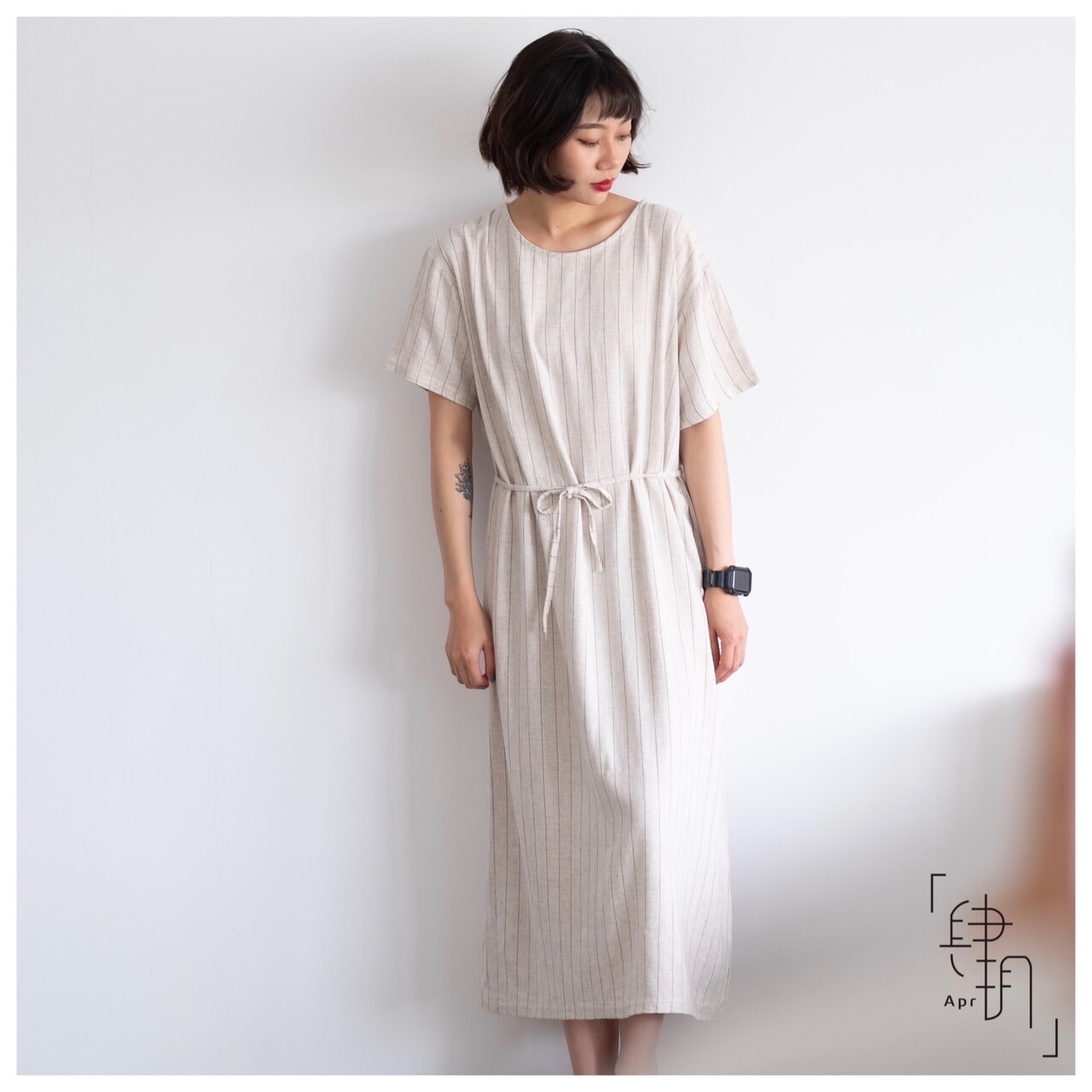 🇰🇷正韓氣質棉麻連身裙