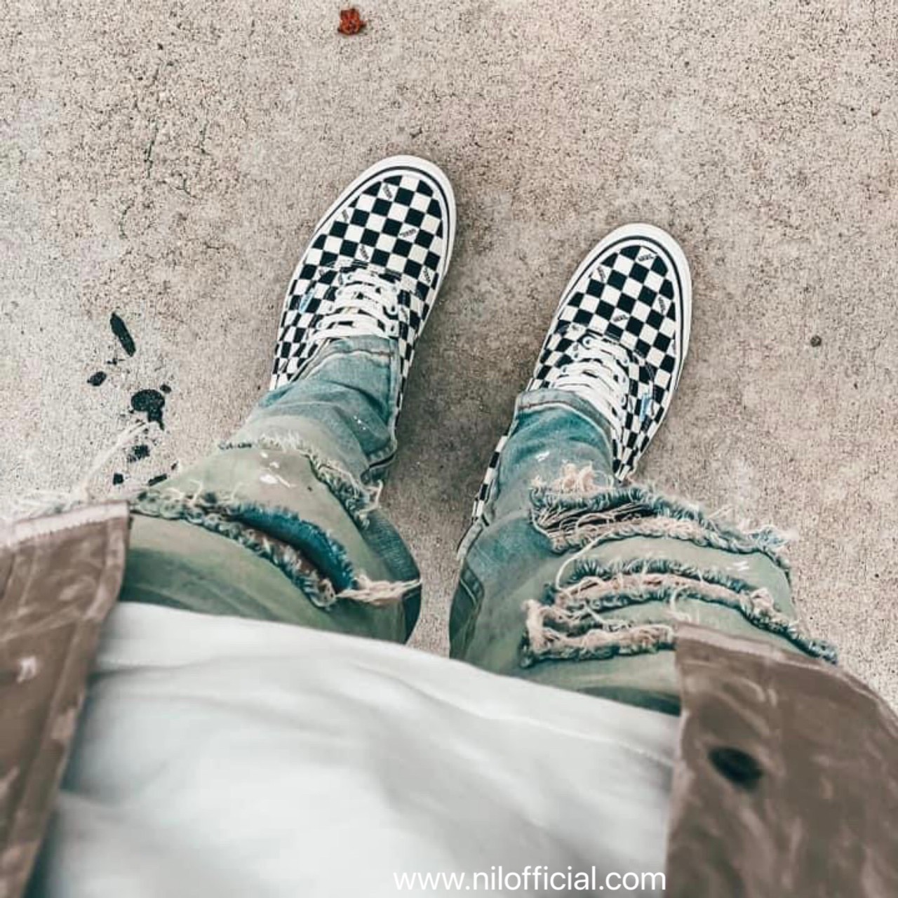 稀少現貨高端支線Vans Vault OG era lx checkerboard 黑白格紋棋盤格字