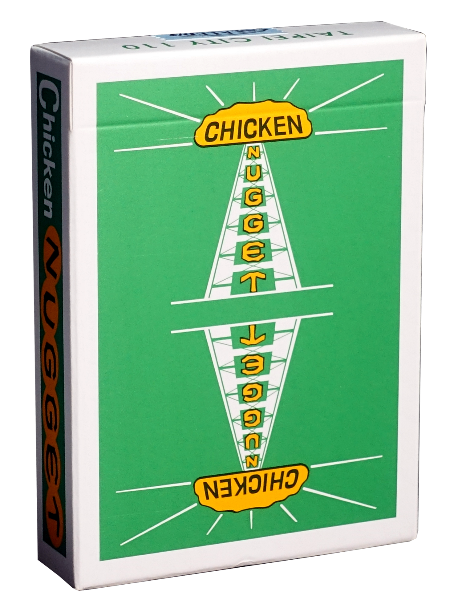 Chicken nugget playing cards top