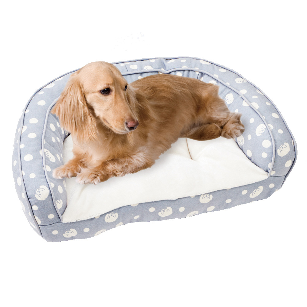 日本MARUKAN-法蘭絨沙發型睡床(MK-DP-396) 灰