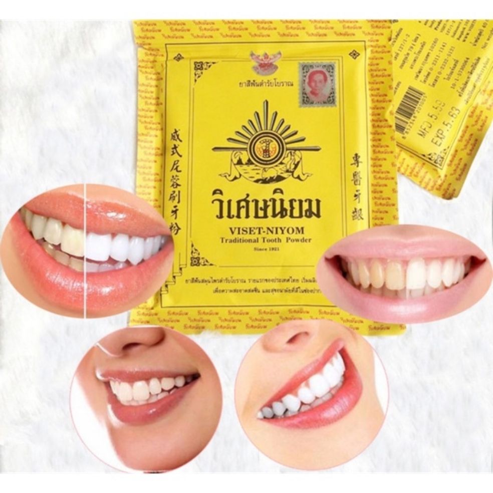 泰國VISET NIYOM 傳統經典草本牙膏牙粉 19g
