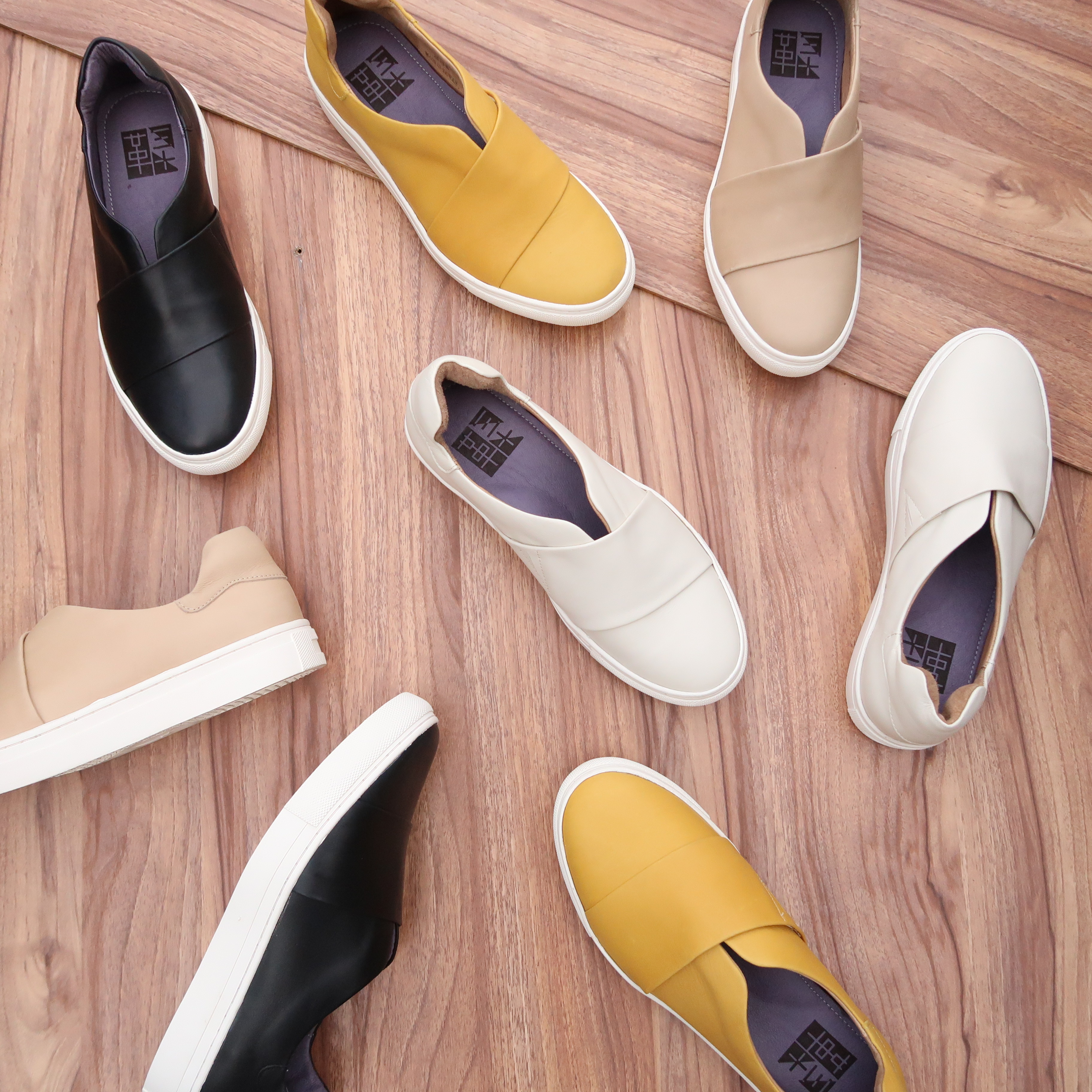 【不能沒有你】再版全真皮小牛皮懶人鞋休閒鞋小白鞋