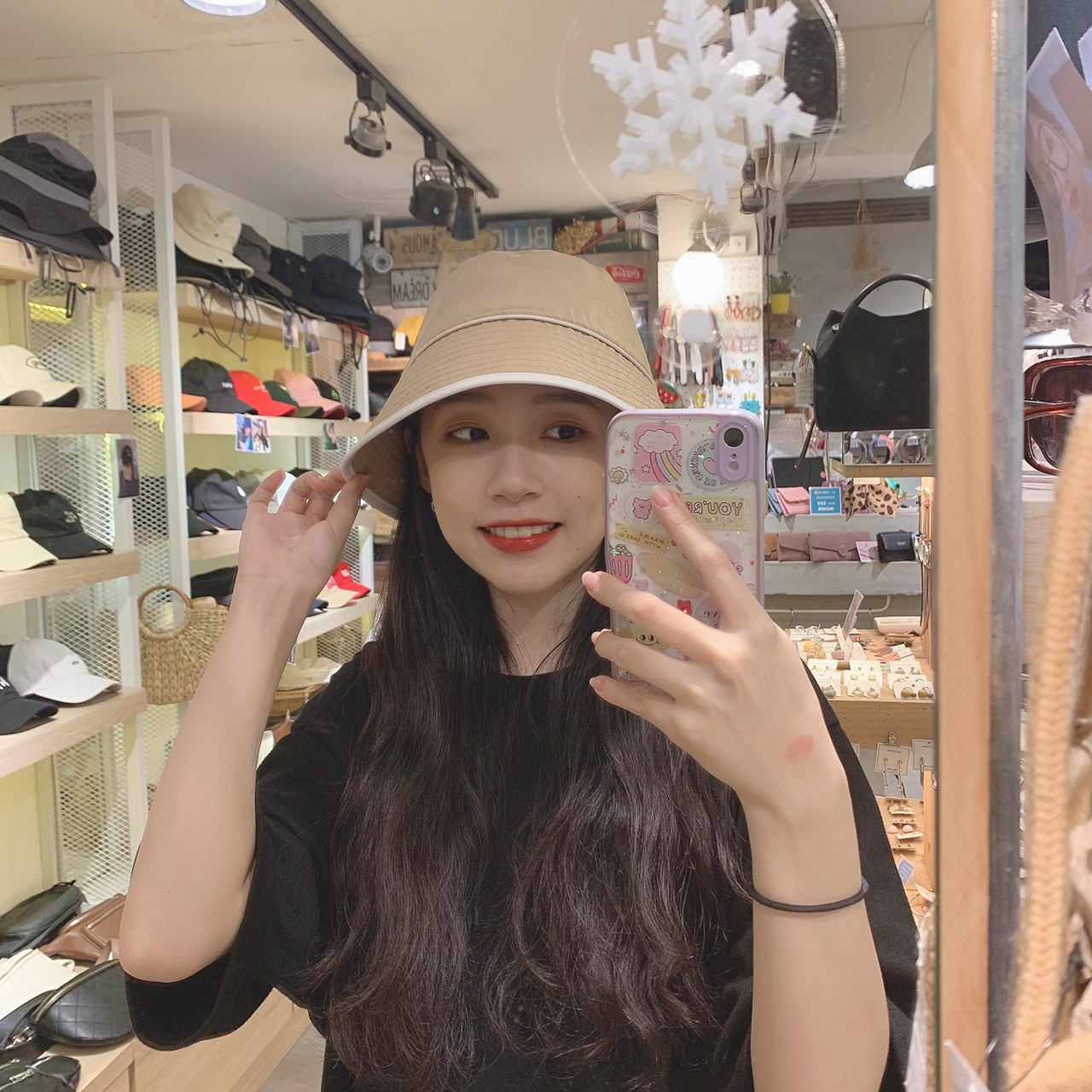 白邊撞色漁夫帽(雙面戴) / 三色