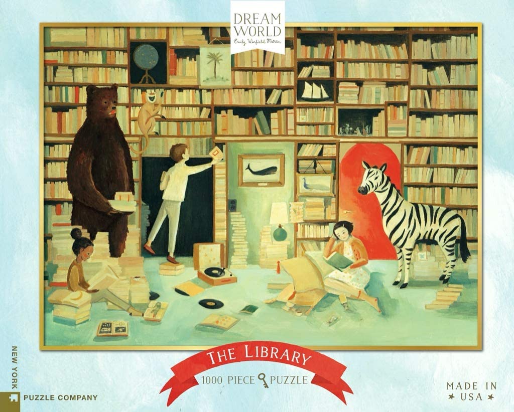 【NEW YORK PUZZLE COMPANY】夢幻世界圖書館 1000片拼圖