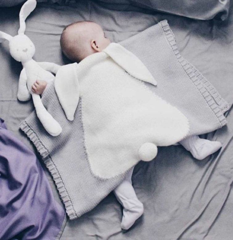 Rabbit Knit Blanket