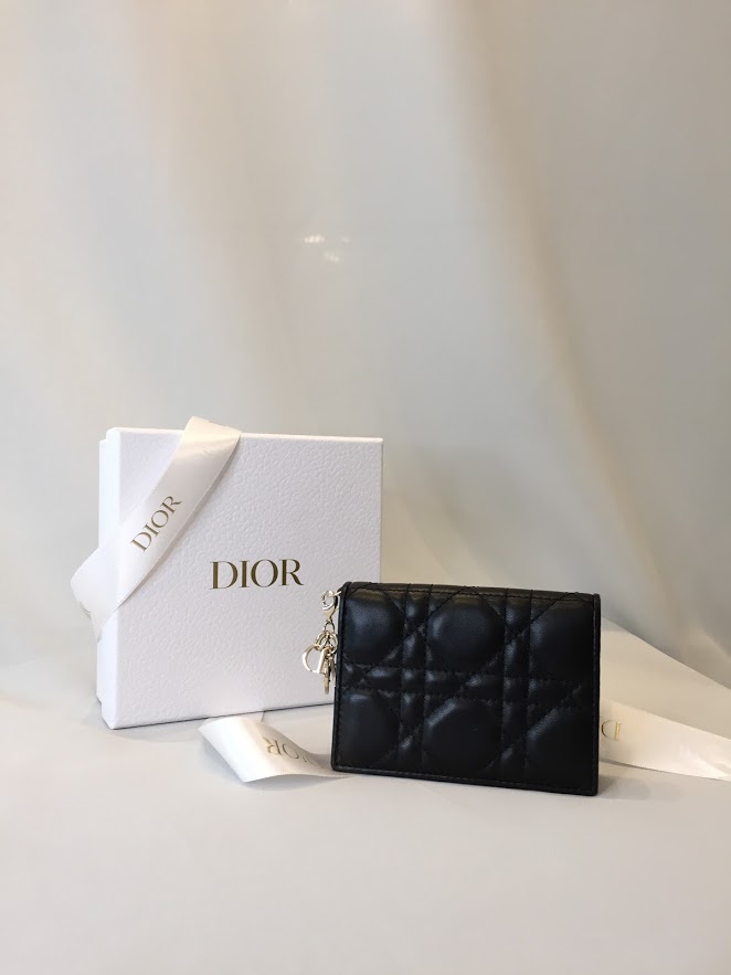DIOR LADY DIOR FLAP CARD HOLDER