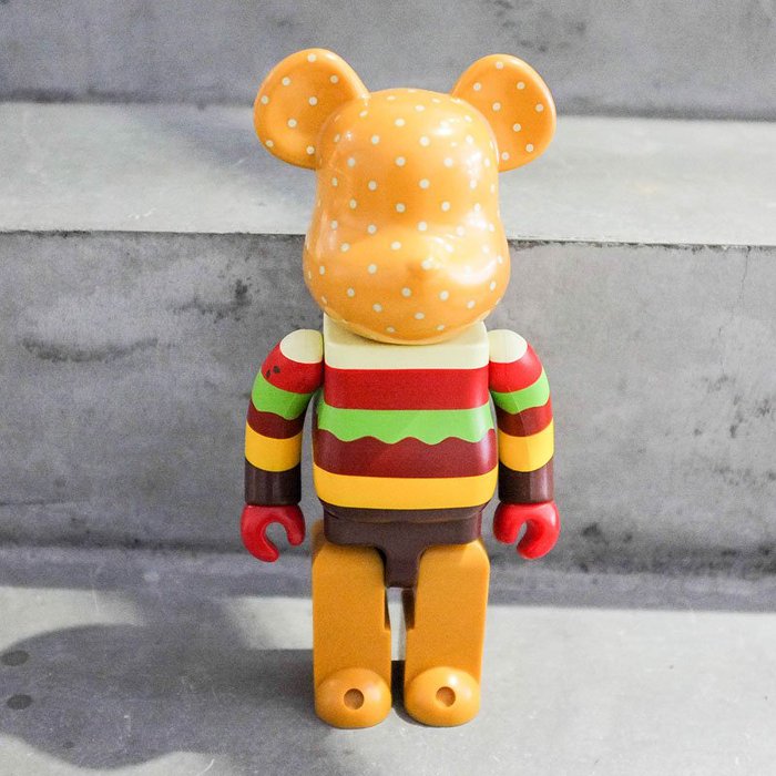 【車庫服飾】收藏品出售 BEARBRICK MEDICOM TOY 400% 100% HAMBURGER 漢堡 熊